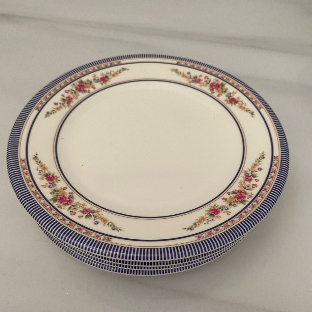 Thunder Group 1006AR Rose 6" Round Melamine Plate 6 Pack